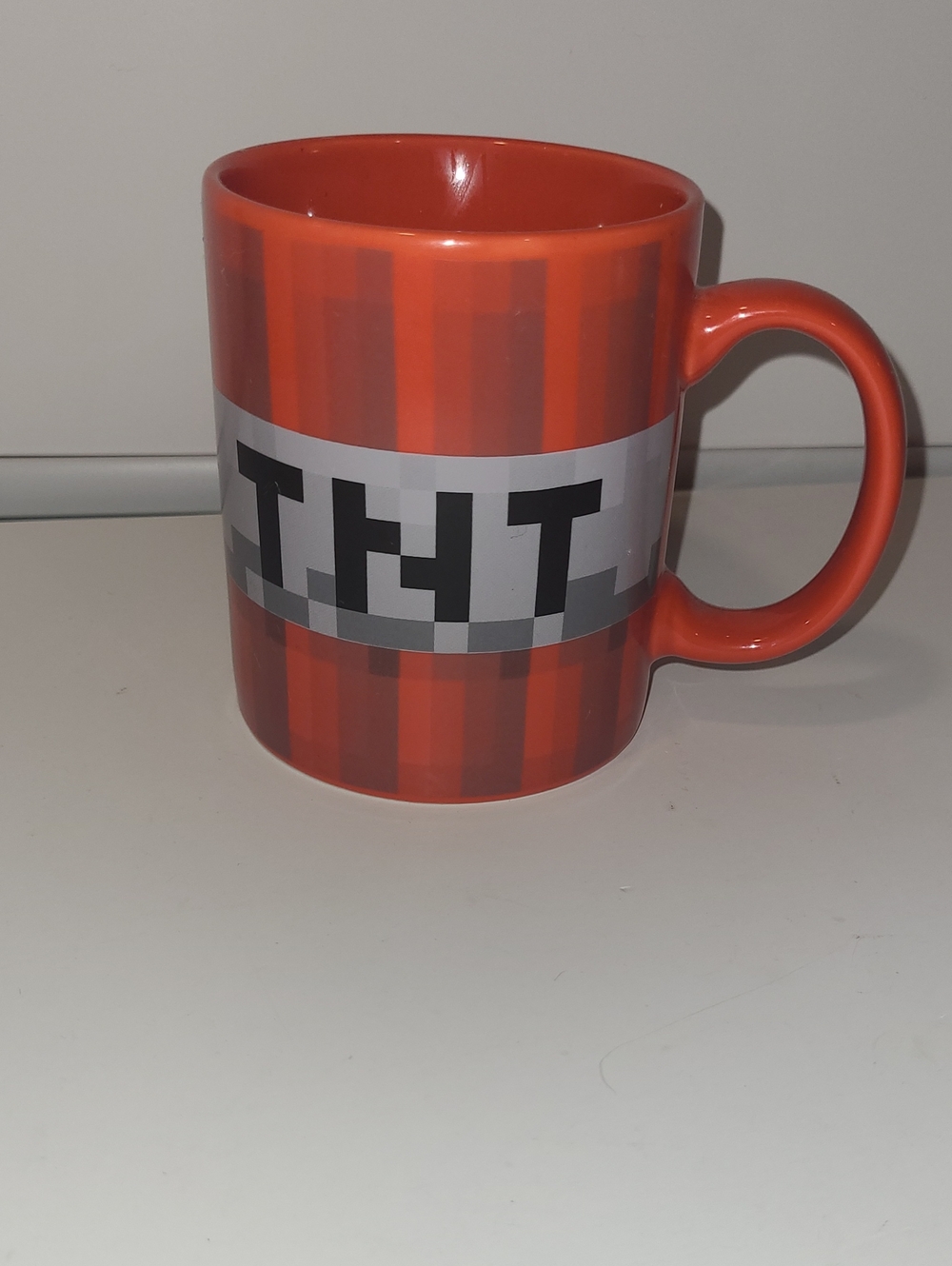 Bright Red TNT Stripe Ceramic Mug